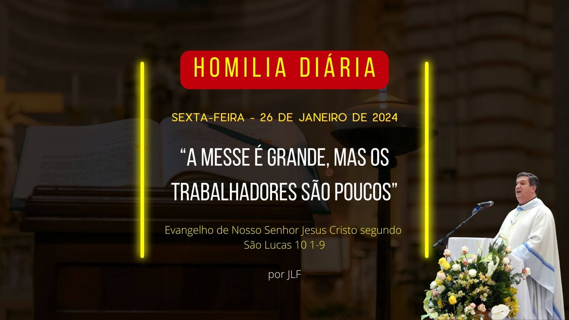 A messe é grande, mas os trabalhadores são poucos