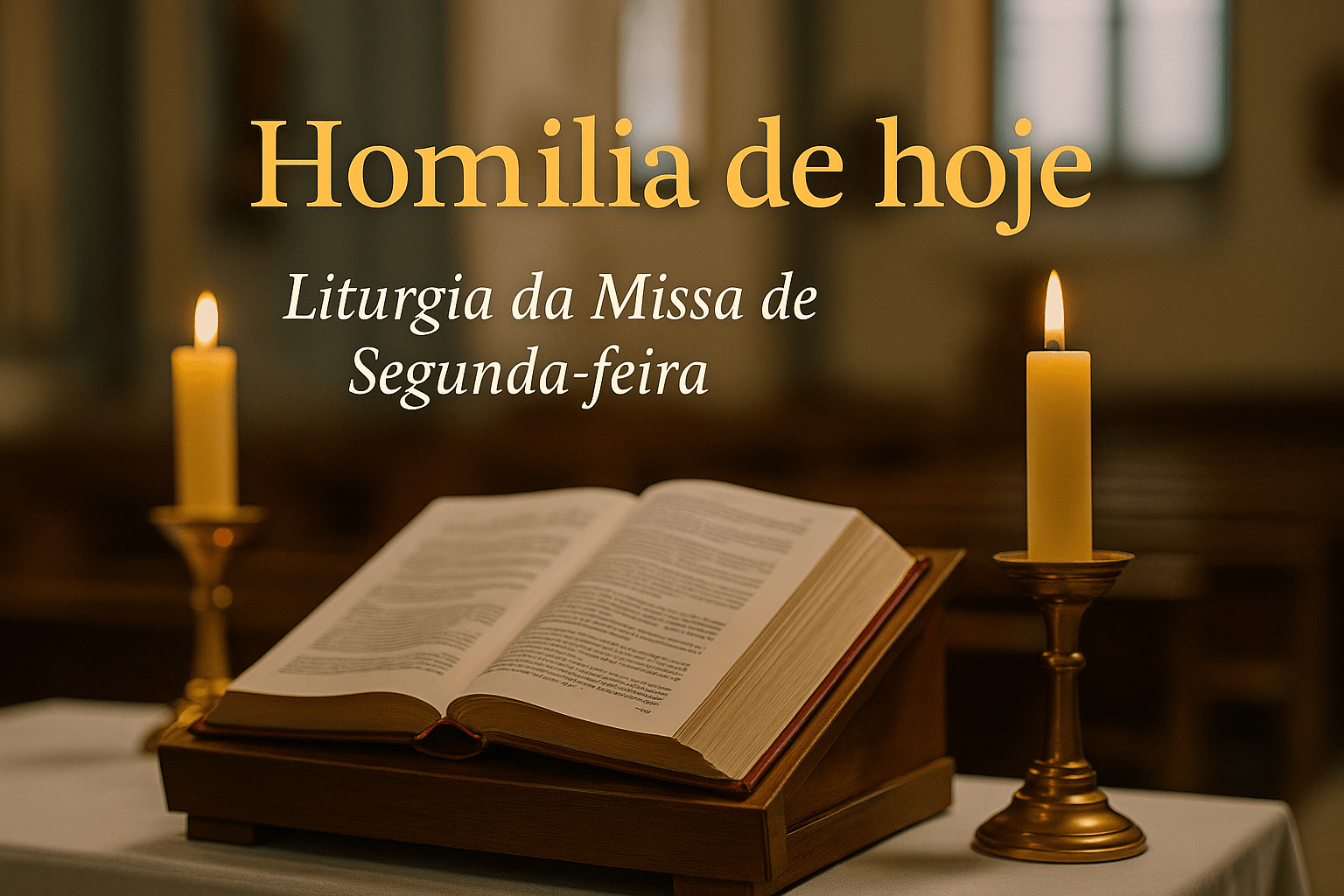 Homilia diária — Missa de 2ª-feira