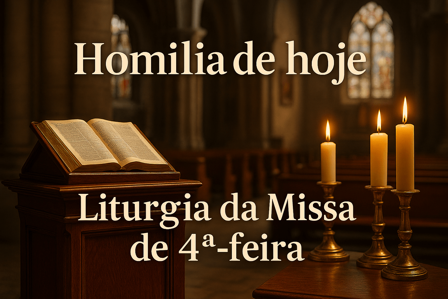 Homilia diária — Missa de 4ª-feira - Hoje