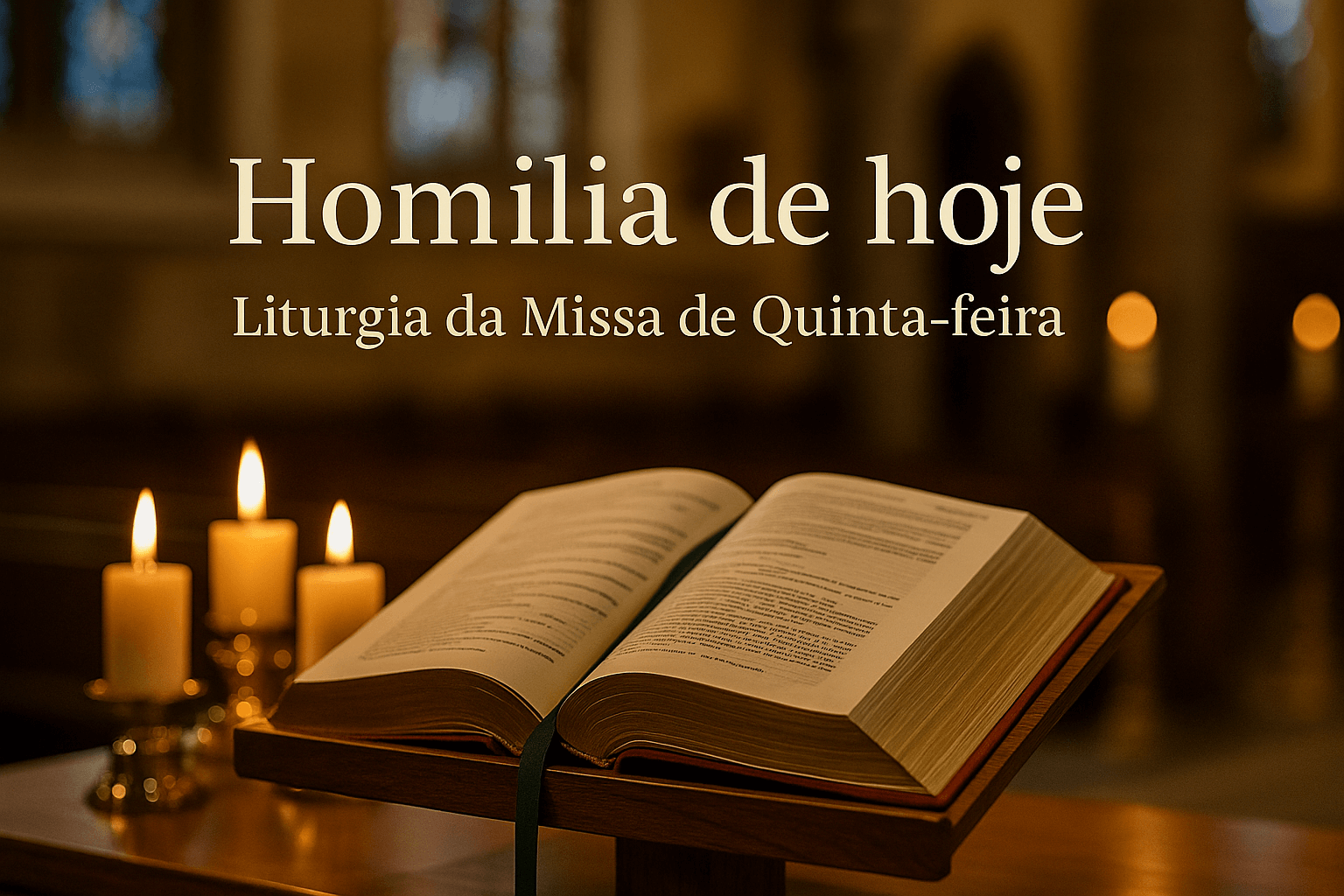 Homilia diária — Missa de 5ª-feira - Hoje